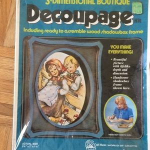 Vintage Decoupage 3-dimensional boutique wood kit